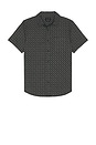 view 1 of 3 Charter Print Short Sleeve Shirt in Washed Black & Paisley