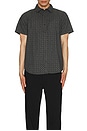 view 3 of 3 Charter Print Short Sleeve Shirt in Washed Black & Paisley