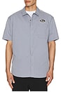 view 4 of 4 Builders Auto Short Sleeve Shirt in Twilight Blue & White Stripe