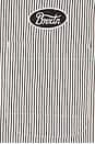 view 3 of 5 Builders Auto Short Sleeve Shirt in Black & Off White Stripe