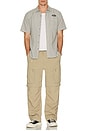 view 5 of 5 Builders Auto Short Sleeve Shirt in Black & Off White Stripe