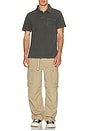 view 4 of 4 Vintage Wash Short Sleeve Polo in Washed Black