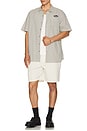 view 5 of 5 Builders Auto Shirt in Black & Off White Stripe