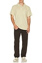 view 4 of 4 Vintage Wash Short Sleeve Polo in Washed Khaki