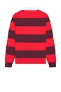 view 2 of 5 Union Heavy Weight Rugby Polo in Adrenaline Rush & Port