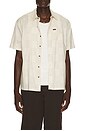 view 1 of 5 Cru Print Short Sleeve Shirt in White & Geo Checker in White Cap & Geo Checker