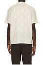 view 2 of 5 Cru Print Short Sleeve Shirt in White & Geo Checker in White Cap & Geo Checker