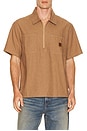 view 1 of 5 CAMISA in Brown & Tan Stripe