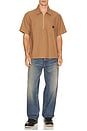 view 3 of 5 CAMISA in Brown & Tan Stripe