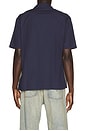 view 2 of 5 Cru Short Sleeve Shirt in Classic Navy Color Blocked
