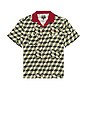 view 4 of 5 x Burger She Wrote Short Sleeve Shirt in Black & Green Tile