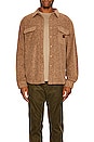 view 3 of 3 Bowery Long Sleeve Arctic Stretch Fleece Overshirt in Oatmeal