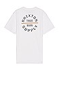 view 1 of 3 Oath Short Sleeve Tee in White, Grey, & Monarch
