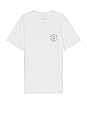 view 2 of 3 Oath Short Sleeve Tee in White, Grey, & Monarch