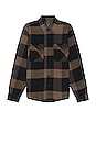 view 1 of 4 Bowery Flannel Shirt in heather grey & charcoal
