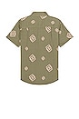view 2 of 3 Charter Slub Short Sleeve Shirt in Olive Surplus & Coral Pink