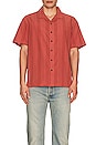 view 3 of 3 Bunker Reserve Cool Weight Short Sleeve Shirt in Dusty Cedar
