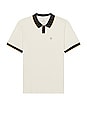 view 1 of 3 Proper Short Sleeve Polo in Off White & Black