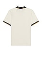 view 2 of 3 Proper Short Sleeve Polo in Off White & Black