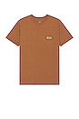view 2 of 3 Parsons Short Sleeve Tailored Tee in Bison