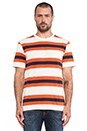 view 1 of 4 Linus Tee in Cream &  Navy in Cream & Navy