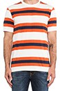 view 4 of 4 Linus Tee in Cream &  Navy in Cream & Navy