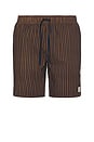 view 1 of 6 Everyday Stretch Hybrid Short in Washed Navy & Sunbaked Herringbone