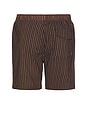 view 2 of 6 Everyday Stretch Hybrid Short in Washed Navy & Sunbaked Herringbone