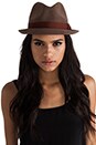 view 1 of 4 Gain Fedora in Brown & Copper
