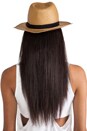 view 3 of 4 Maddock Fedora in Tan & Brown