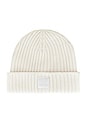 view 2 of 3 Alpha Square Merino Wool Beanie in White