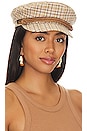 view 1 of 3 Fiddler Cap in Sand Plaid