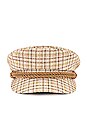 view 2 of 3 Fiddler Cap in Sand Plaid