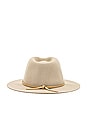 view 3 of 3 Wesley Fedora in Light Tan
