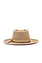 view 3 of 3 Dayton Convertible Brim Rancher Hat in Sand & Mojave