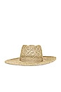 view 2 of 3 Joanna Straw Hat in Tan & Tan Seagrass