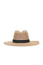 view 3 of 4 Lyons Knit Packable Hat in Dark Tan & Black