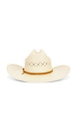 view 3 of 3 Laredo Panama Straw Cowboy Hat in Catalina Sand