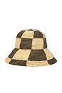 view 2 of 4 Redding Bucket Hat in White Cap & Deep Forest in White & Deep Forest