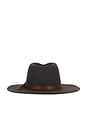 view 2 of 3 Hawkins Wthr Guard Cowboy Hat in Asphalt & Brown