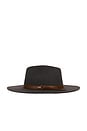 view 3 of 3 Hawkins Wthr Guard Cowboy Hat in Asphalt & Brown