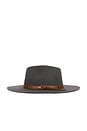 view 4 of 4 Hawkins Wthr Guard Cowboy Hat in Asphalt & Brown