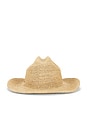 view 3 of 4 Odessa Straw Packable Cowboy Hat in Tan