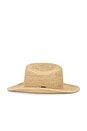 view 4 of 4 Odessa Straw Packable Cowboy Hat in Tan