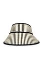 view 1 of 3 VISERA DE PAJA NEWPORT in Black & Natural