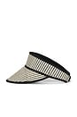 view 3 of 3 VISERA DE PAJA NEWPORT in Black & Natural