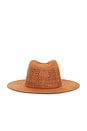 view 2 of 3 Sophia Knit Packable Hat in Caramel