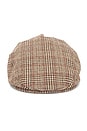 view 1 of 4 Hooligan Snap Cap in Brown, Tan & Red Plaid