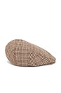 view 4 of 4 Hooligan Snap Cap in Brown, Tan & Red Plaid