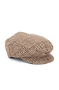 view 5 of 4 Hooligan Snap Cap in Brown, Tan & Red Plaid